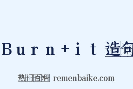 Burn+it造句是什么意思的图片